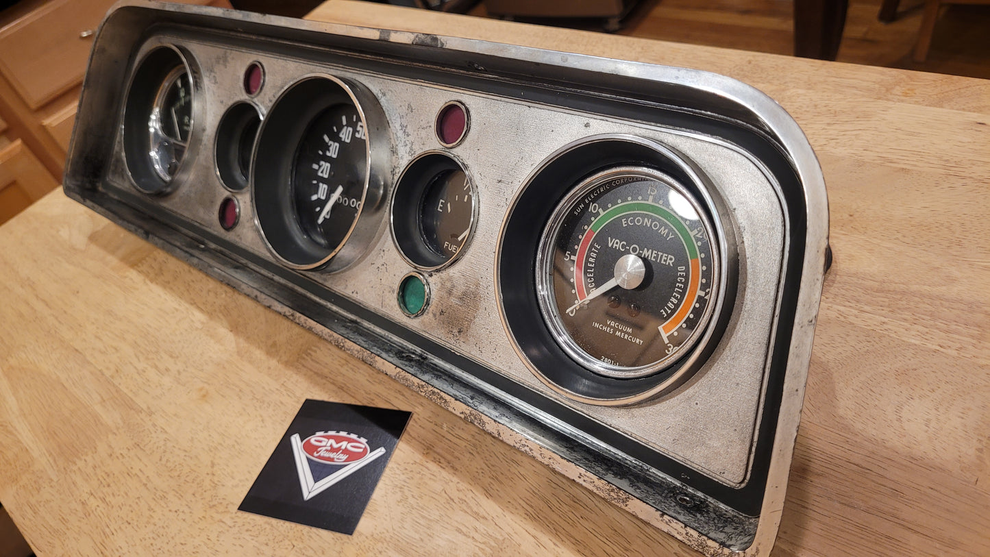 1962-66 GMC light duty truck - Instrument cluster Bezel