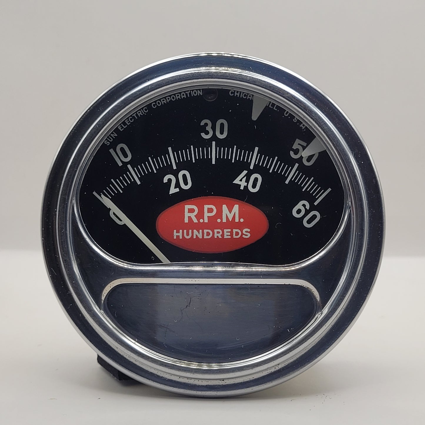 Sun Electric Corporation RC-60 "Red Football" Tachometer 0-6000 RPM