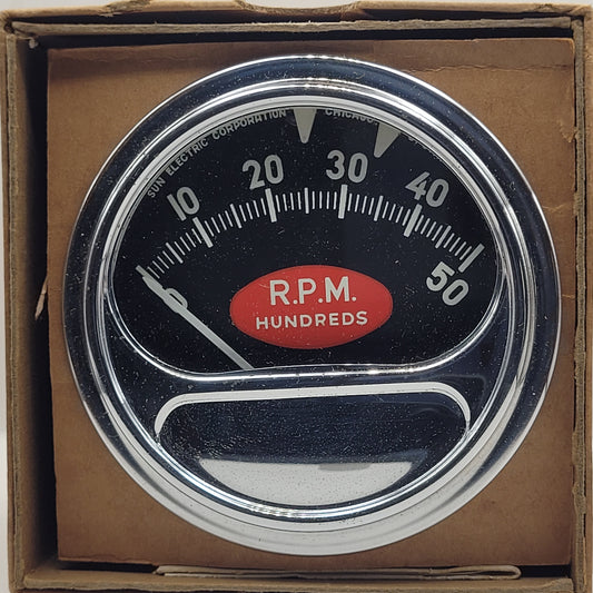 Sun Electric Corporation RC-50 "Red Football" Tachometer 0-5000 RPM