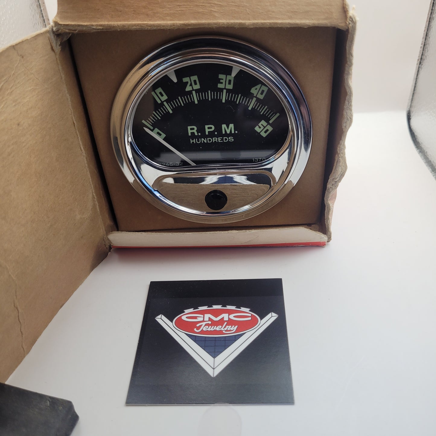 NOS in Box GMC/Sun Electric Corp RC-5A Tachometer Tribute 0-5,000 RPM - RC-50 refaced to RC-5A