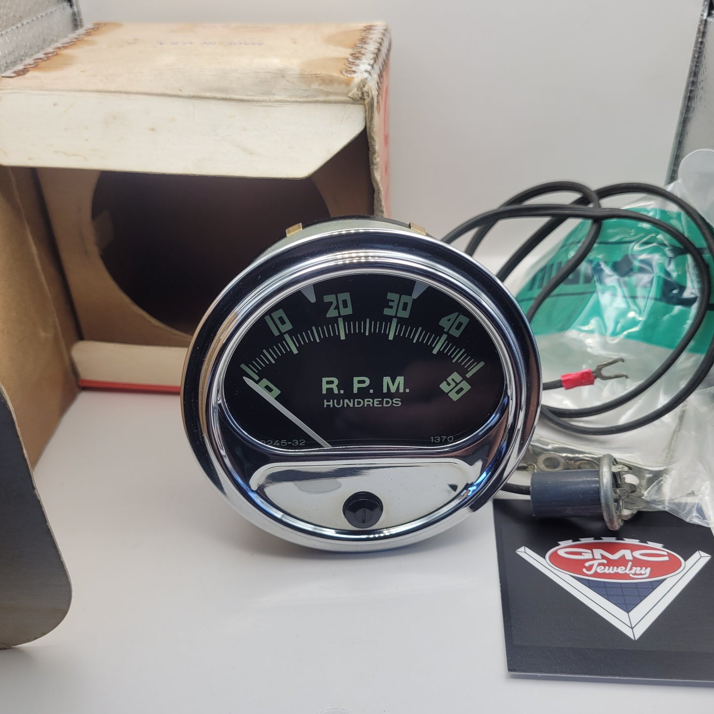 NOS in Box GMC/Sun Electric Corp RC-5A Tachometer Tribute 0-5,000 RPM - RC-50 refaced to RC-5A