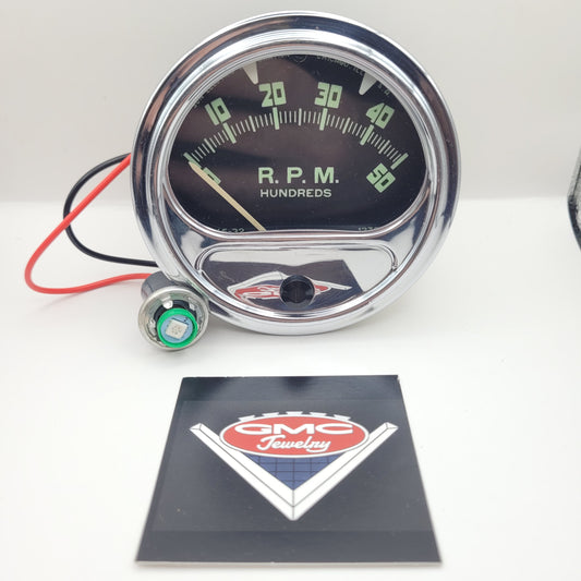 GMC Accessory Tachometer - Sun Electric Corporation RC-50 Tachometer 0-5000 RPM - with EB-7A/9A Sending Unit Refaced to RC-5A