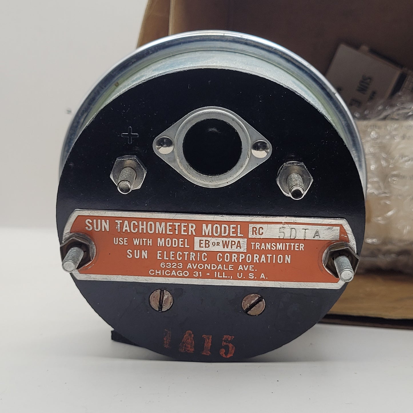 Sun Electric Corporation RC-50 "Red Football" Tachometer 0-5000 RPM