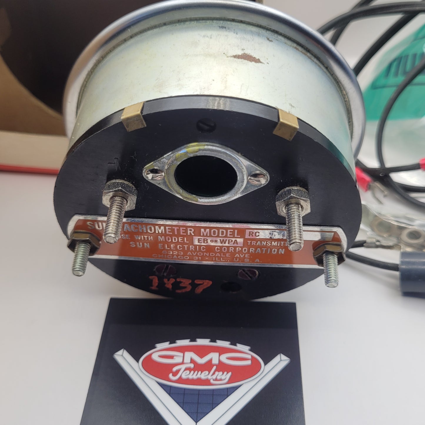 NOS in Box GMC/Sun Electric Corp RC-5A Tachometer Tribute 0-5,000 RPM - RC-50 refaced to RC-5A