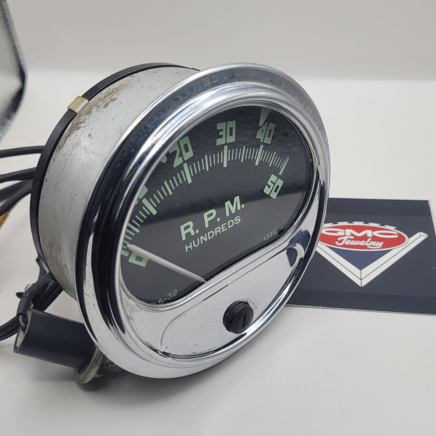 NOS Accessory Tachometer - Sun Electric Corporation RC-50 converted to RC-5A Tachometer 0-5000 RPM