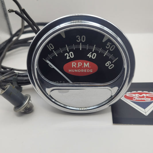 Sun Electric Corporation RC-60 "Red Football" Tachometer 0-6000 RPM